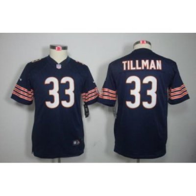 Youth Nike NFL Chicago Bears #33 Charles Tillman Blue Color[Youth Limited Jerseys]