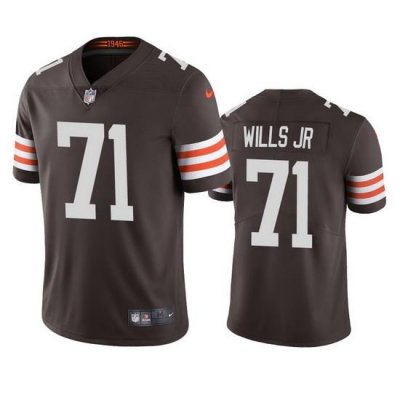 Cleveland Browns 71 Jedrick Wills Men Nike Brown 2020 NFL Draft Vapor Limited Jersey