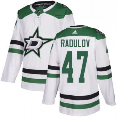 Mens Adidas Dallas Stars 47 Alexander Radulov White Road Authentic Stitched NHL Jersey