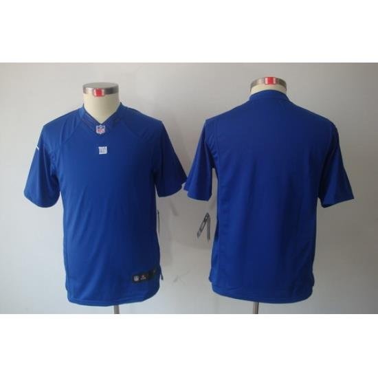 Nike Youth NeW York Giants Blank Blue Limited Jerseys