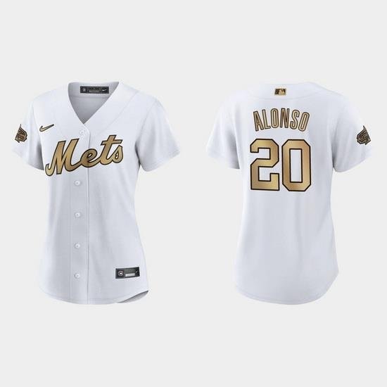 Women NeW York Mets Pete Alonso 2022 Mlb All Star Game Replica White Jersey