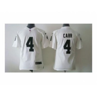 Nike Youth oakland raiders #4 carr White jerseys