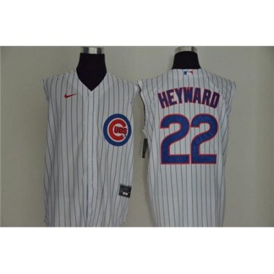 Cubs 22 Jason HeyWard White Nike Cool Base Sleeveless Jersey