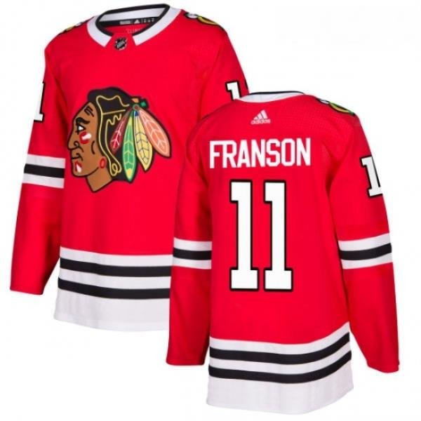 Youth Adidas Chicago Blackhawks 11 Cody Franson Authentic Red Home NHL Jersey