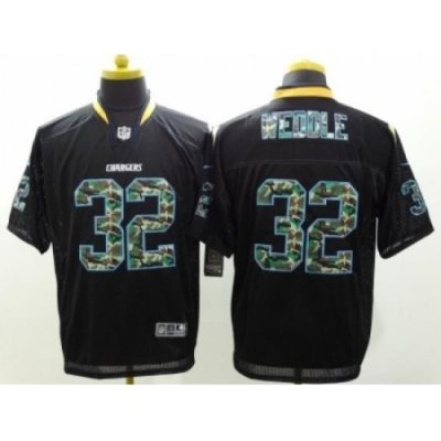 Nike San Diego Chargers 32 Eric Weddle Black Elite Camo Fashion NFL Jersey