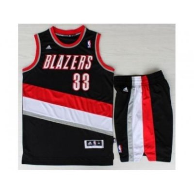 Portland Trail Blazers 33 Scottie Pippen Black Revolution 30 Swingman NBA Jersey Short Suits