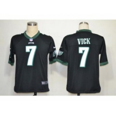 Nike Philadelphia Eagles 7 Michael Vick Black Game NFL Jersey