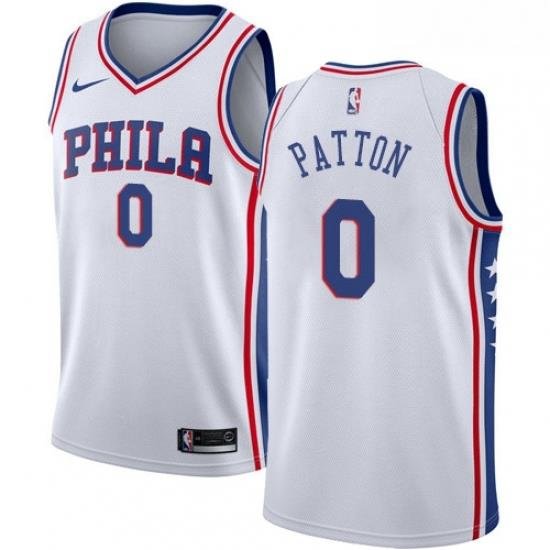 Womens Nike Philadelphia 76ers 0 Justin Patton Swingman White NBA Jersey Association Edition