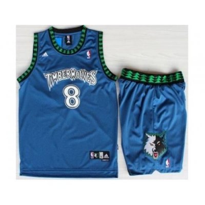 Minnesota Timberwolves 8 Latrell Sprewell Blue Swingman NBA Jerseys Short Suits