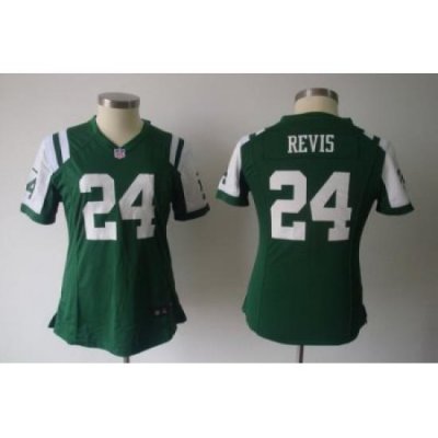 Women Nike NeW York Jets 24# Revis Green Jersey