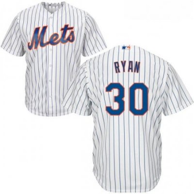 Youth Majestic New York Mets 30 Nolan Ryan Replica White Home Cool Base MLB Jersey