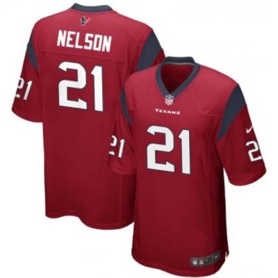 Men Nike Houston Texans 21 Steven Nelson Red Vapor Limited Jersey