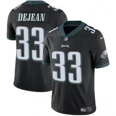 Youth Philadelphia Eagles 33 Cooper DeJean Black 2024 Draft Vapor Untouchable Limited