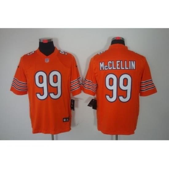 Nike Chicago Bears 99 Shea McClellin Orange Limited NFL Jersey