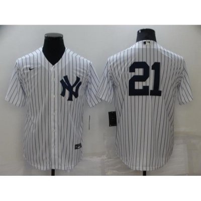 Men NeW York Yankees 21 Paul O 27Neill White Cool Base Stitched Baseball jersey