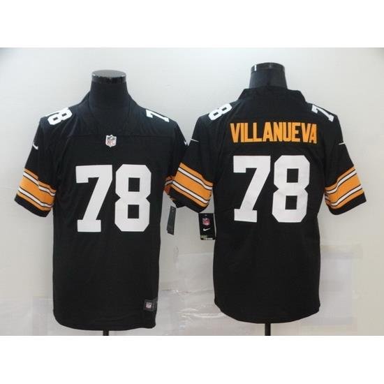 Nike Steelers 78 Alejandro Villanueva Black Alternate Vapor Untouchable Limited Jersey