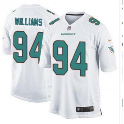 Nike Dolphins #94 Mario Williams White Youth Stitched NFL Elite Jersey