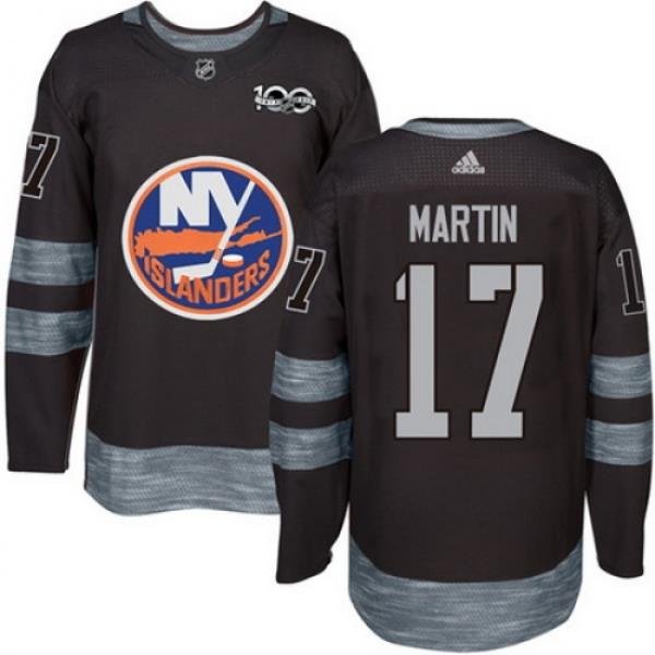 Islanders #17 Matt Martin Black 1917 2017 100th Anniversary Stitched NHL Jersey