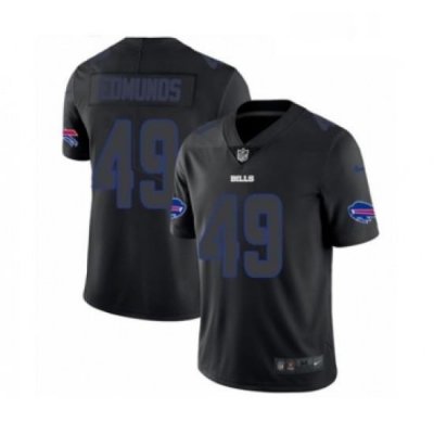 Mens Nike Buffalo Bills 49 Tremaine Edmunds Limited Black Rush Impact NFL Jersey