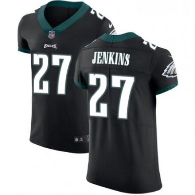 Mens Nike Philadelphia Eagles 27 Malcolm Jenkins Black Alternate Vapor Untouchable Elite Player NFL Jersey