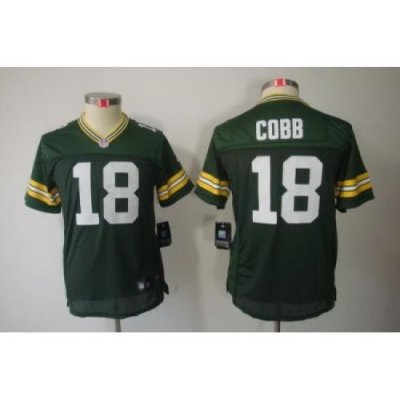 Nike Youth Green Bay Packers #18 Cobb Green Color[Youth Limited Jerseys]