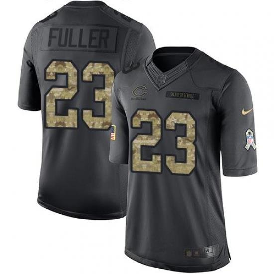 Nike Bears #23 Kyle Fuller Black Mens Stitched NFL Limited 2016 Salute to Service Jersey