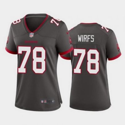 women tristan wirfs tampa bay buccaneers pewter alternate game jersey 2020