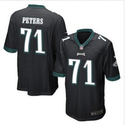 Youth NEW Eagles #71 Jason Peters Black Alternate Stitched NFL New Elite Jersey