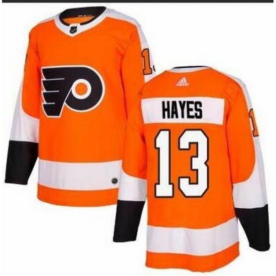 Men Philadelphia Flyers 13 Kevin Hayes Orange Adidas Jersey