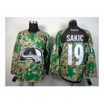 NHL Jerseys Colorado Avalanche #19 Sakic Camo Jerseys[patch C]