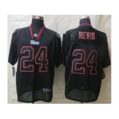 Nike New England Patriots 24 Darrelle Revis Black Elite Lights Out NFL Jersey