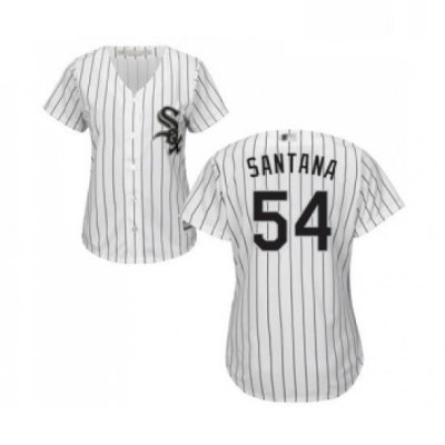 Womens Chicago White Sox 54 Ervin Santana Replica White Home Cool Base Baseball Jersey