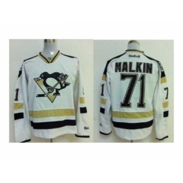 NHL Jerseys Pittsburgh Penguins #71 Malkin white[2014 new stadium]