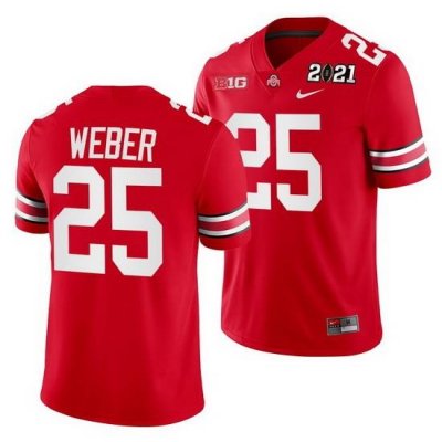 Ohio State Buckeyes Mike Weber Scarlet 2021 Sugar Bowl Champions College Football Playoff College Football Playoff Jersey