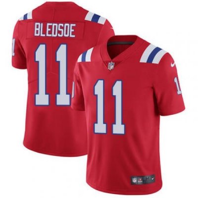 Nike Patriots #11 Drew Bledsoe Red Alternate Mens Stitched NFL Vapor Untouchable Limited Jersey