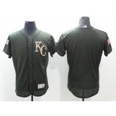 Men Kansas City Royals Blank Green Camo Elite 2022 MLB Jersey