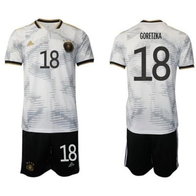 GERMANY 2022 World Cup Soccer Jersey #18 GORETZKA