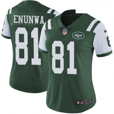 Womens Nike New York Jets 81 Quincy Enunwa Elite Green Team Color NFL Jersey