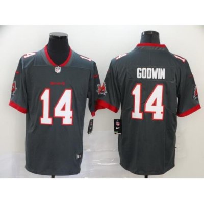 Nike Buccaneers 14 Chris Godwin Gray New 2020 Vapor Untouchable Limited Jersey