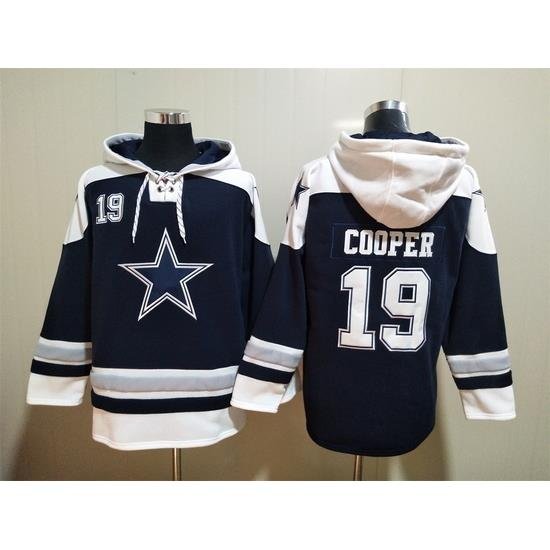 NFL Men Dallas Cowboys 19 Amari Cooper Stitched Hoodie