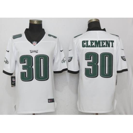 Nike Eagles #30 Corey Clement White Vapor Untouchable Player Limited Jersey