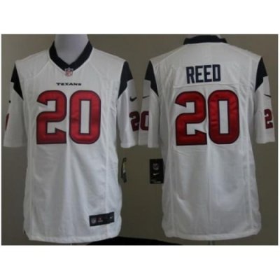 Nike Houston Texans 20 Ed Reed White Game NFL Jersey