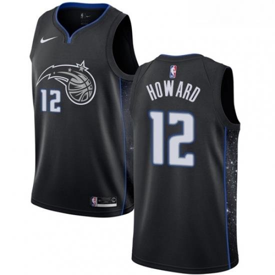 Womens Nike Orlando Magic 12 Dwight Howard Swingman Black NBA Jersey City Edition