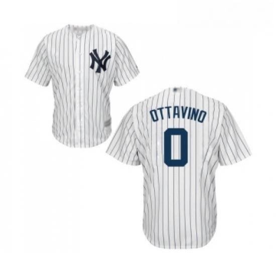 Youth New York Yankees 0 Adam Ottavino Authentic White Home Baseball Jersey