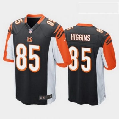 men tee higgins cincinnati bengals black game jersey