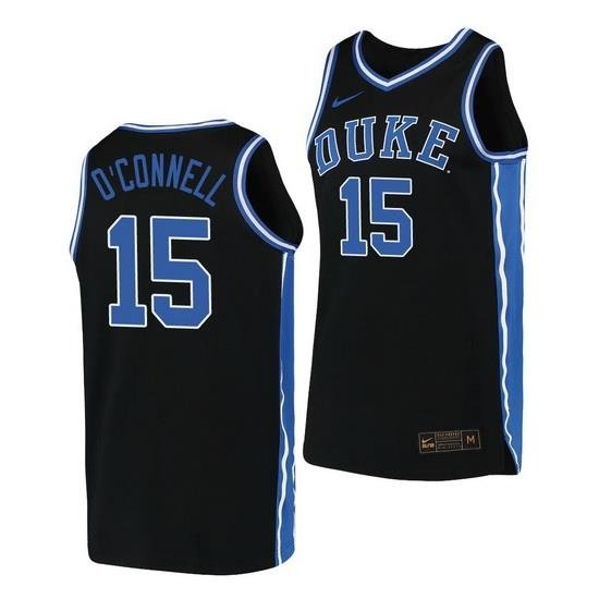 Duke Blue Devils Alex O'Connell Black Replica Men'S Jersey