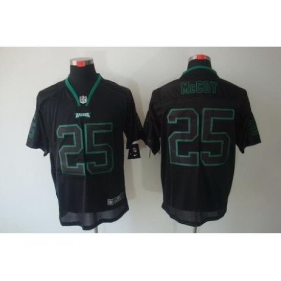 Nike Philadelphia Eagles 25 LeSean McCoy Black Elite Lights Out NFL Jersey