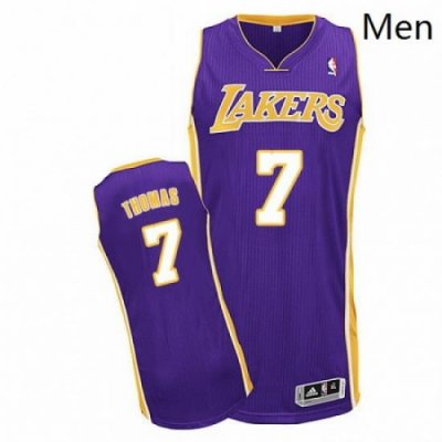 Mens Adidas Los Angeles Lakers 7 Isaiah Thomas Authentic Purple Road NBA Jersey