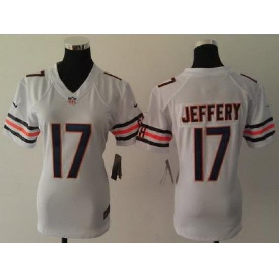 Women Nike Chicago Bears #17 Alshon Jeffery White NFL Jerseys