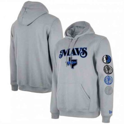 Men Dallas Mavericks Grey 2023 24 City Edition Pullover Hoodie